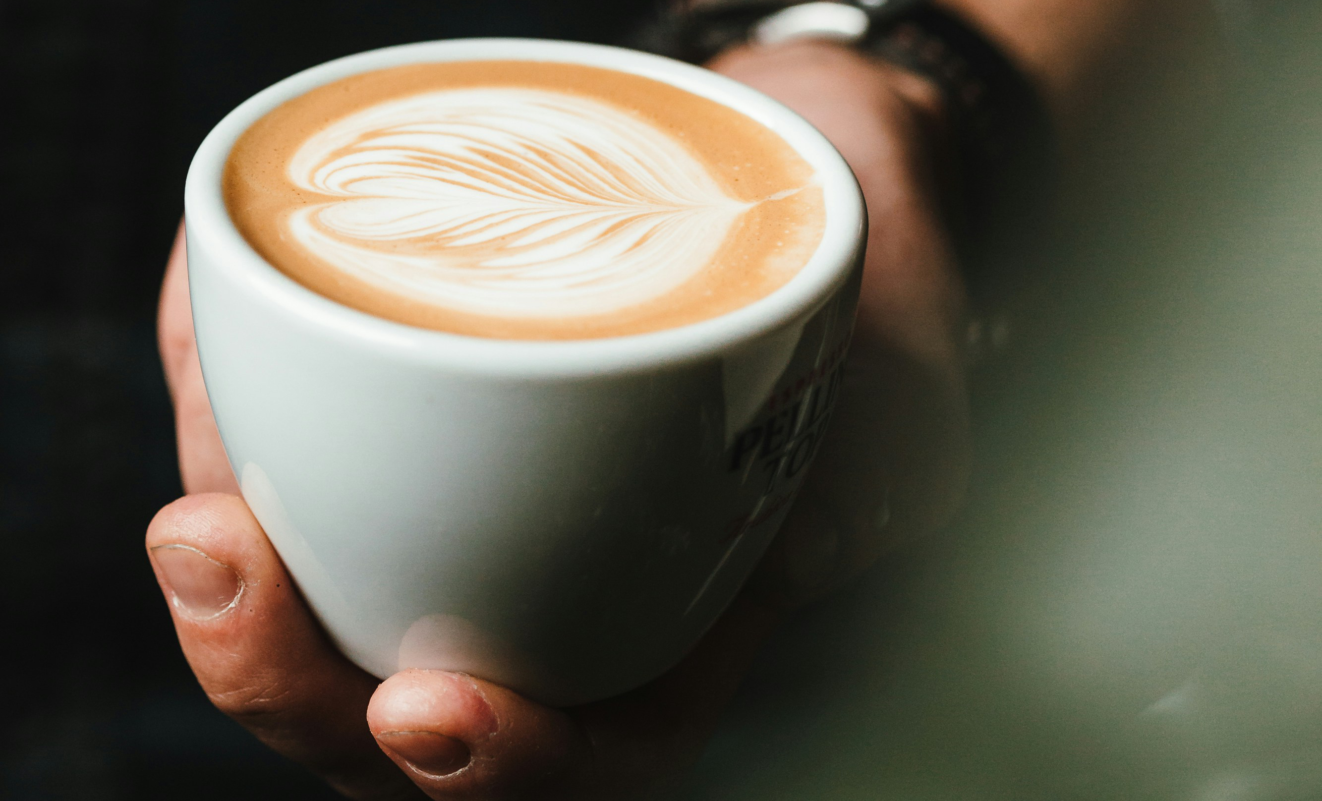 Imagem de um café latte